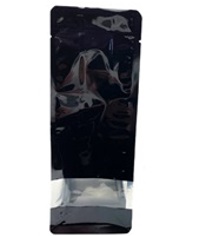 Black Bag with Clear Window & Side Gusset 100g X 50